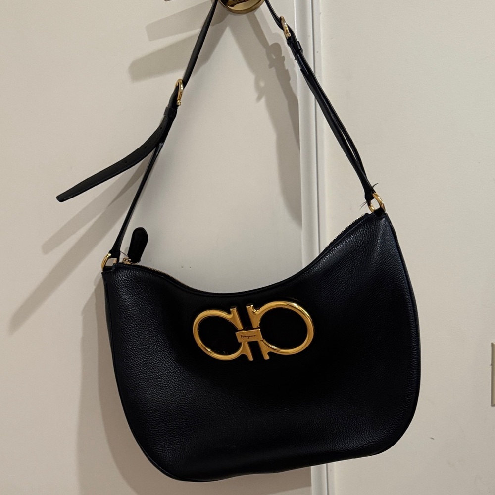 Pebbled leather Ferragamo bag
